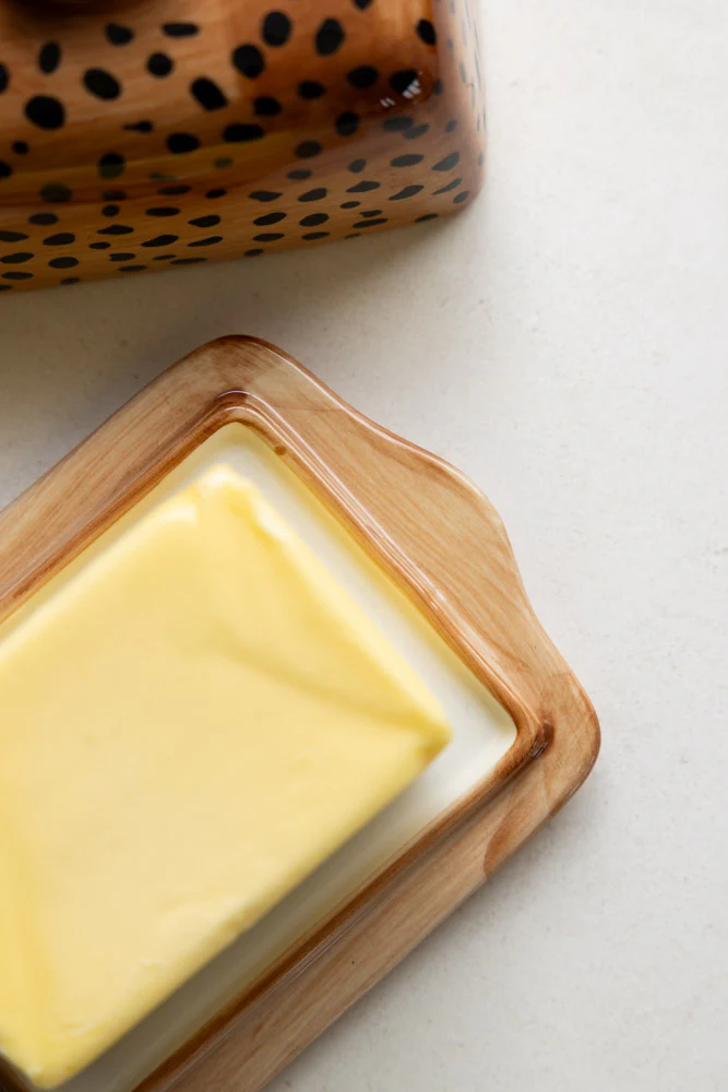 Painted Leopard Print Butter Dish - Image 4