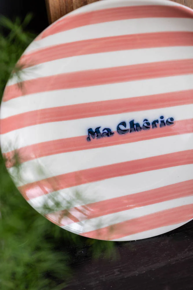 Pale Pink Ma Cherie Ceramic Serving Plate - Image 2