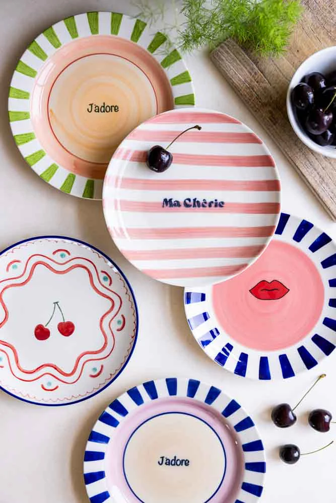 Pale Pink Ma Cherie Ceramic Serving Plate - Image 7