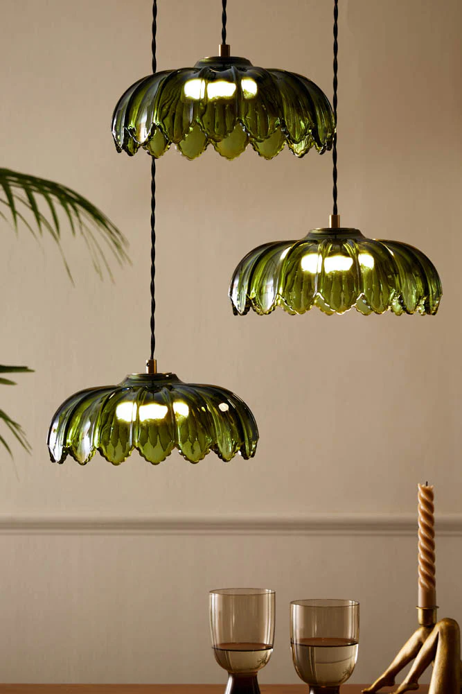 Gold & Green Cluster Desert Island Palm Light