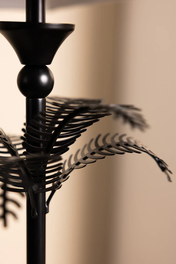 Palm Tree Table Lamp - Green & Black - Image 5