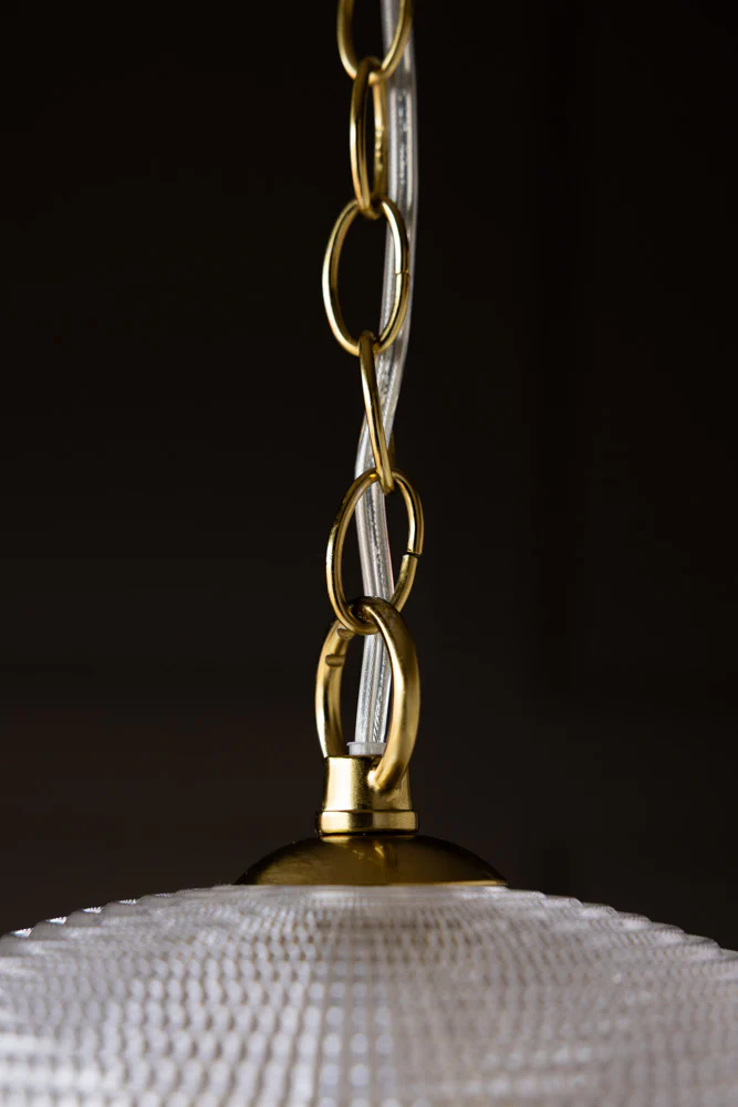 Parisian Gold & Glass Globe Ceiling Light - Image 5