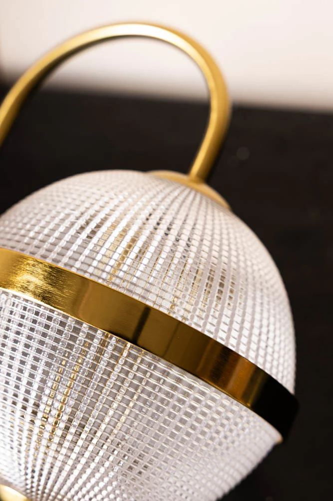Parisian Gold & Glass Globe Wall Light - Image 4