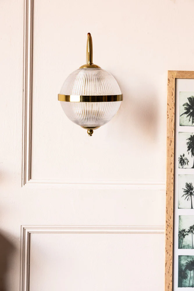Parisian Gold & Glass Globe Wall Light - Image 6