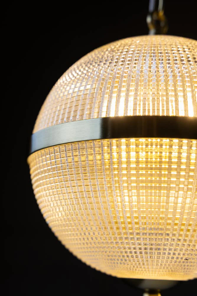 Parisian Gold & Glass Globe Trio Ceiling Light - Image 3