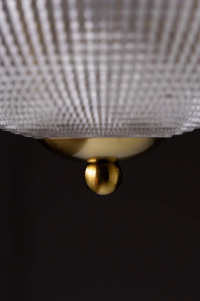 Parisian Gold & Glass Globe Trio Ceiling Light - Image 4