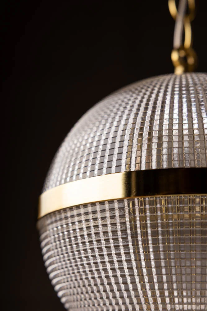Parisian Gold & Glass Globe Trio Ceiling Light - Image 5