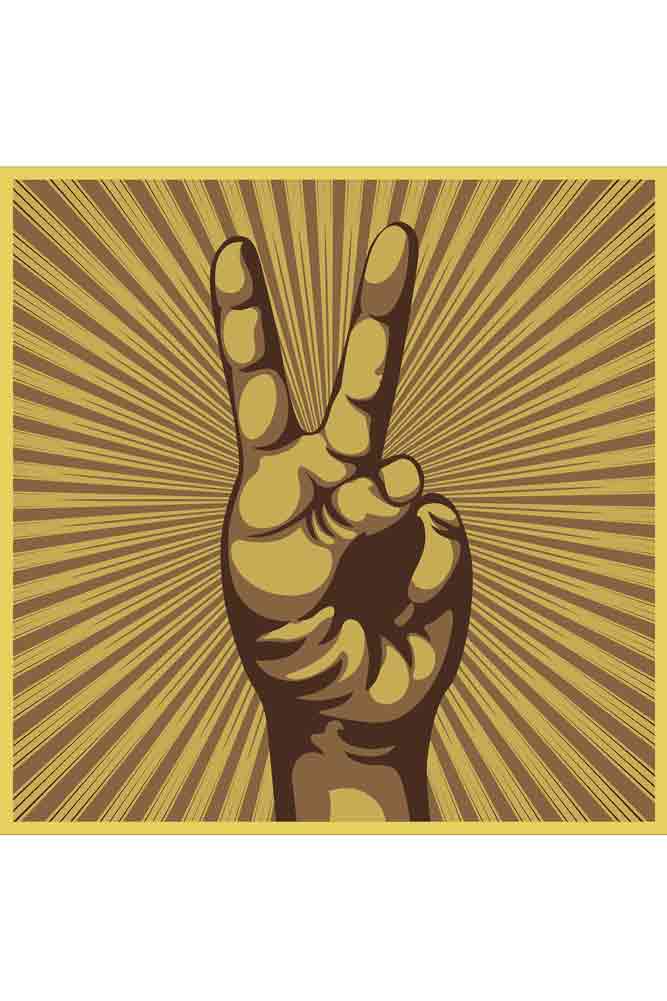 Peace Sign Art Print - Image 3