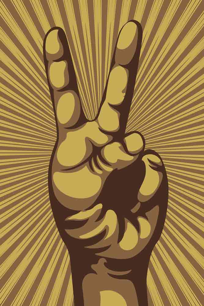 Peace Sign Art Print - Image 4