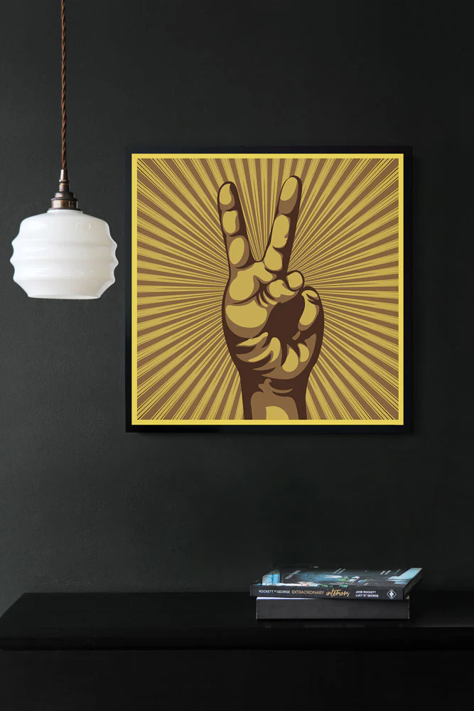 Peace Sign Art Print - Image 6