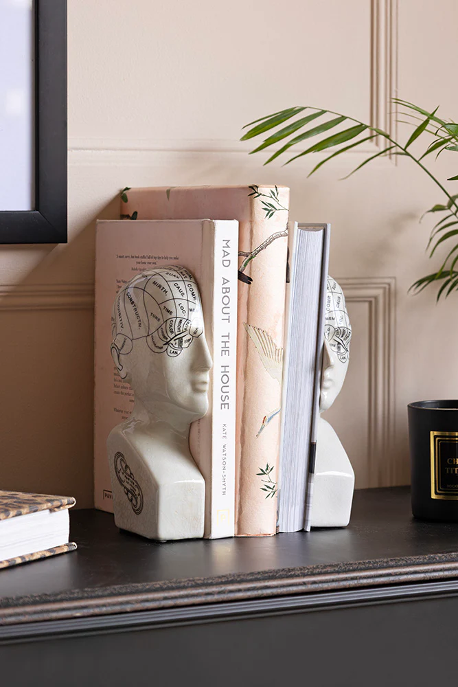 Phrenology Head Ornament / Bookends - Image 2