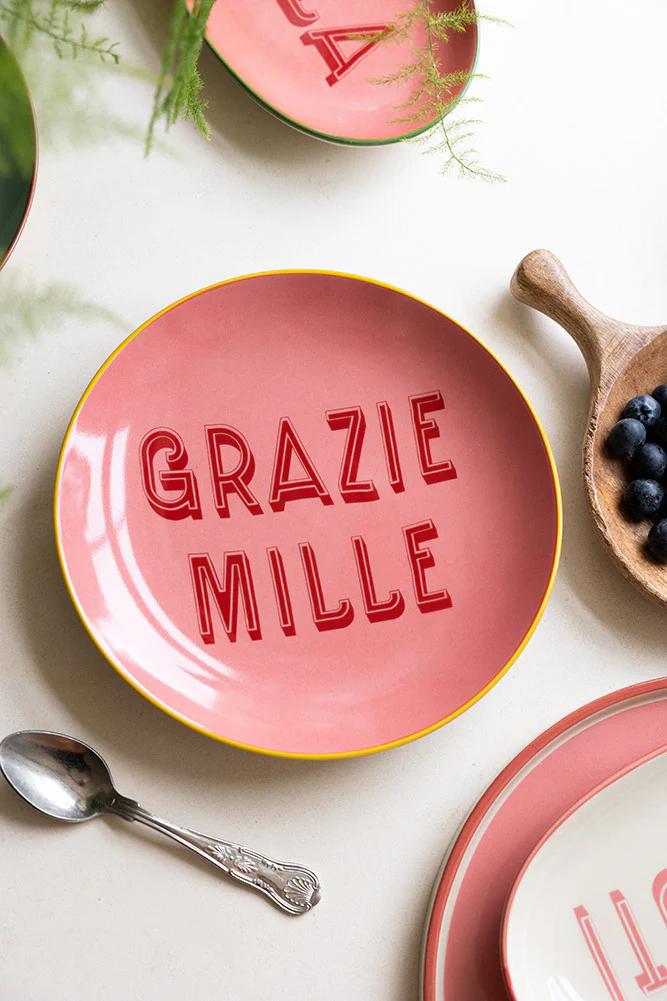 Pink Grazie Mille Plate