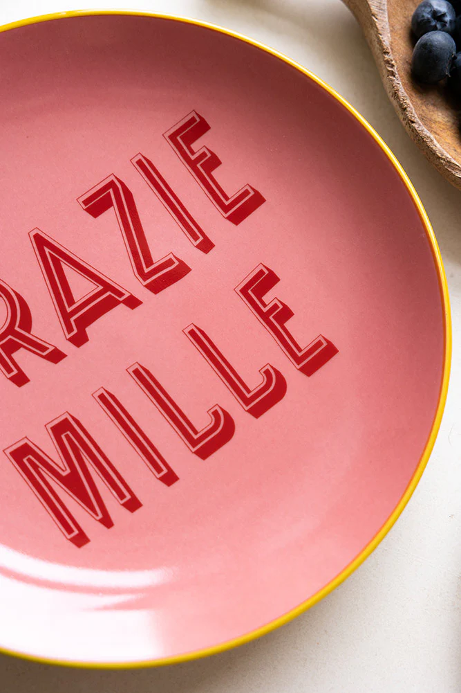 Pink Grazie Mille Plate - Image 3