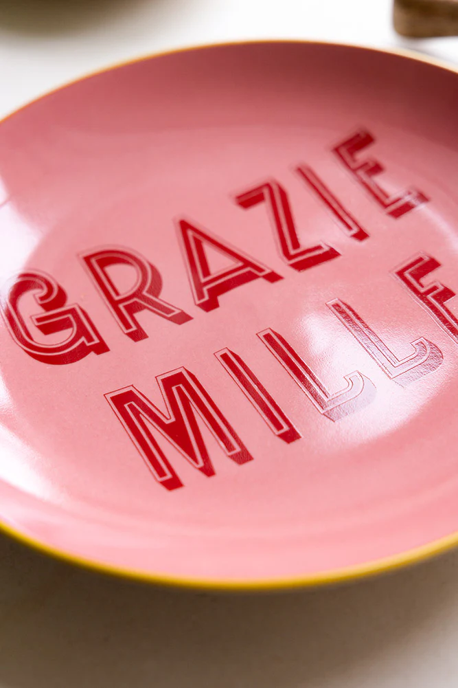 Pink Grazie Mille Plate - Image 4