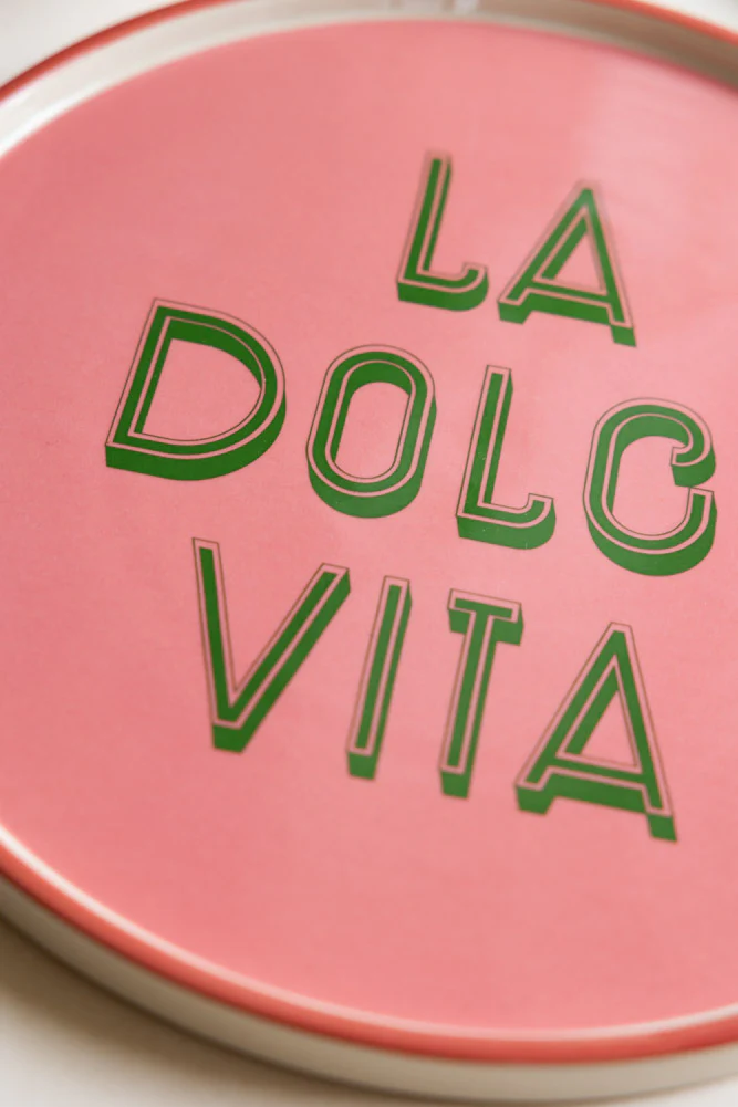 Pink La Dolce Vita Plate - Image 5