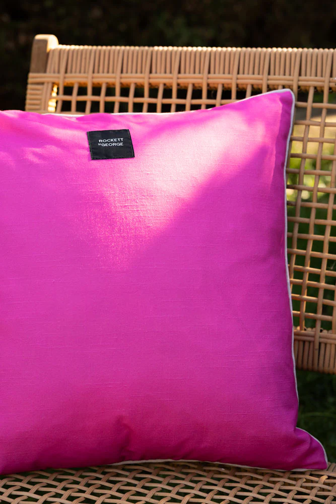 Pink Palm Tree Outdoor Cushion - Image 7