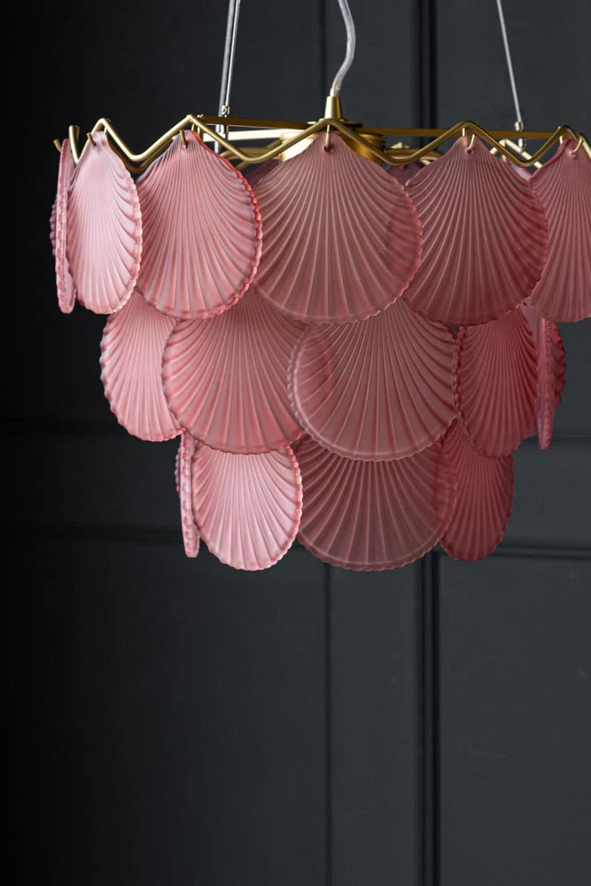 Pink Shell Pendant Light - Image 3