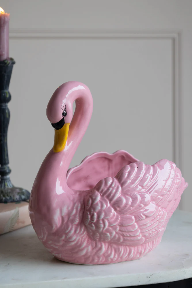 Pink Swan Display Bowl - Image 3