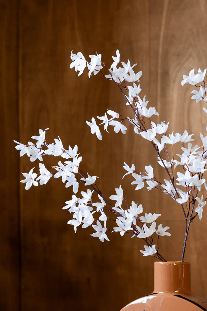 Pretty Faux Flower Spray in White - Image 2
