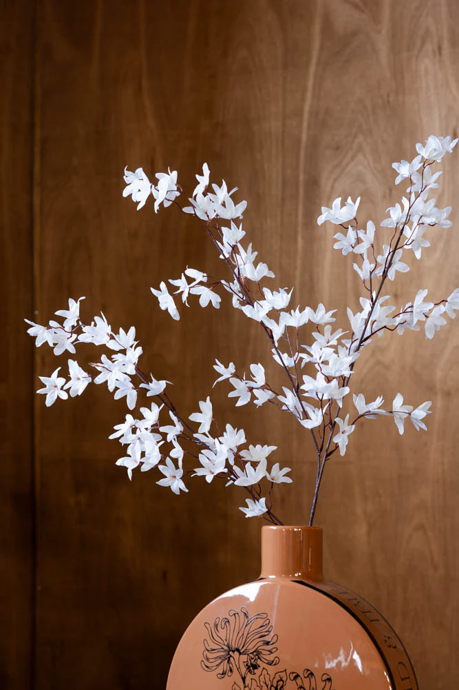 Pretty Faux Flower Spray in White - Image 3
