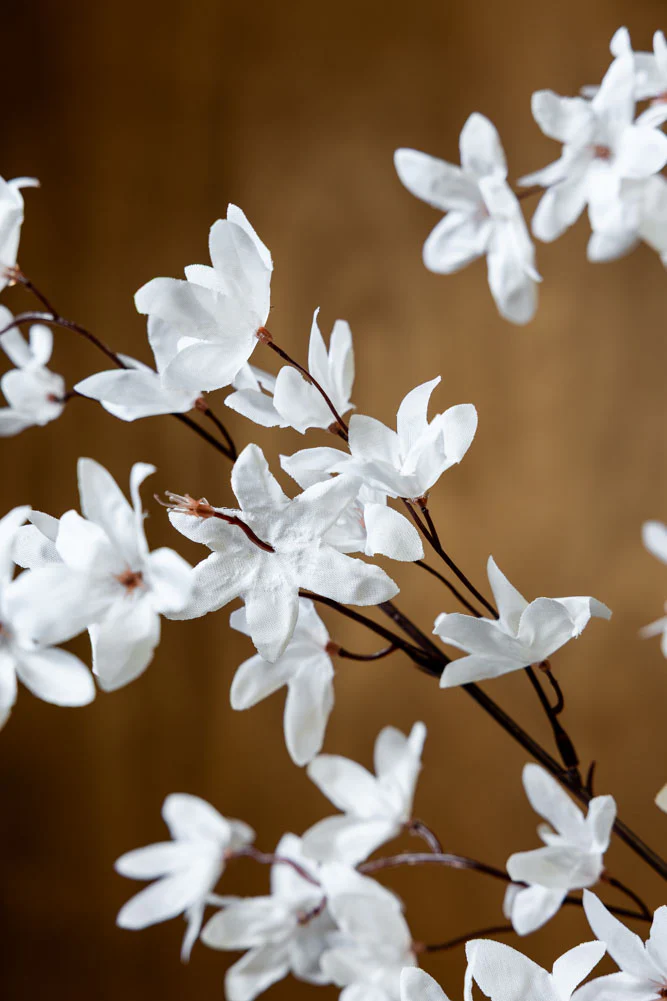 Pretty Faux Flower Spray in White - Image 4