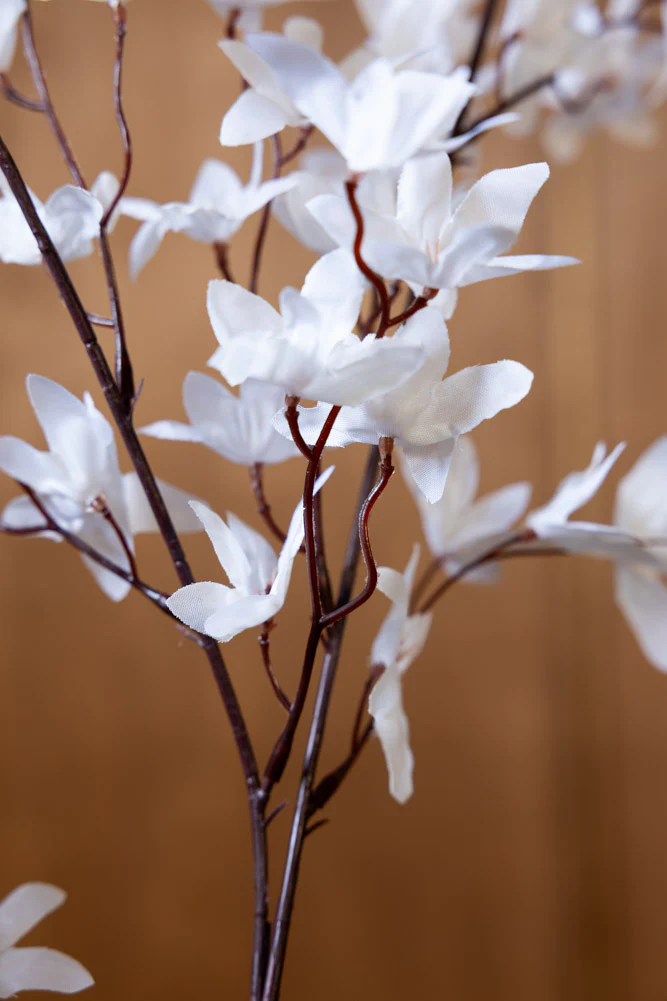 Pretty Faux Flower Spray in White - Image 6