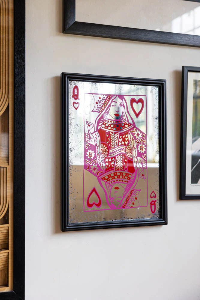 Queen Of Hearts Decorative Playing Card Mirror - Image 3