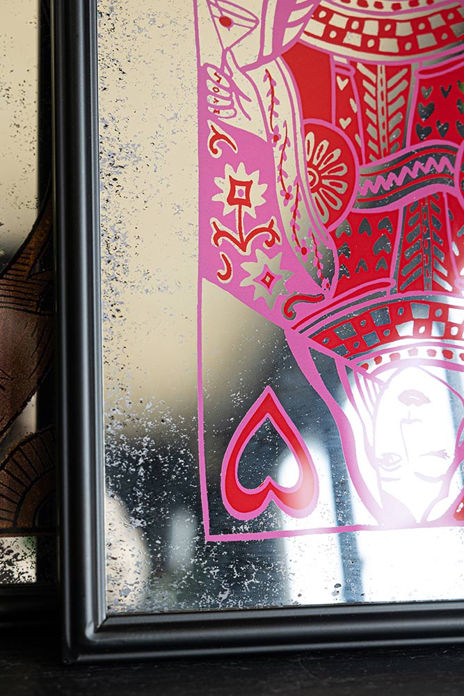 Queen Of Hearts Decorative Playing Card Mirror - Image 5