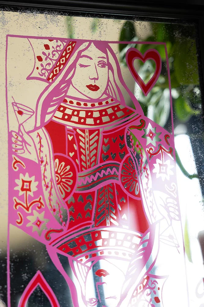 Queen Of Hearts Decorative Playing Card Mirror - Image 6
