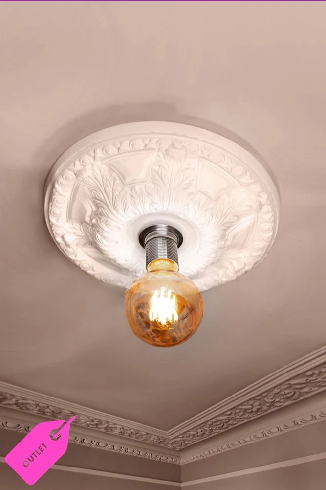 Ready-To-Paint Plaster Ceiling Rose Medium - SAMPLE