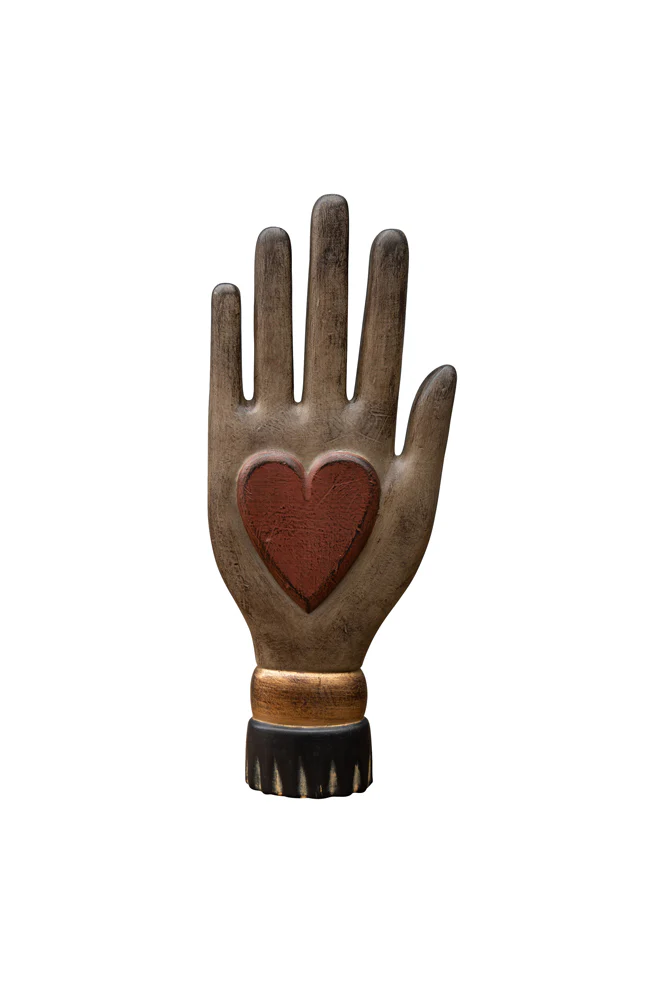 Red Heart On Hand Wall Ornament - Image 6