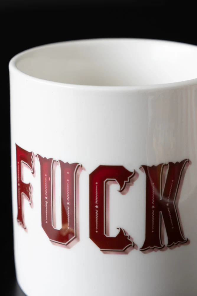 Red & Pink Fuck Mug - Image 3