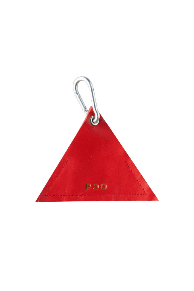 Red Triangle Dog Poo Bag Pouch - Image 7