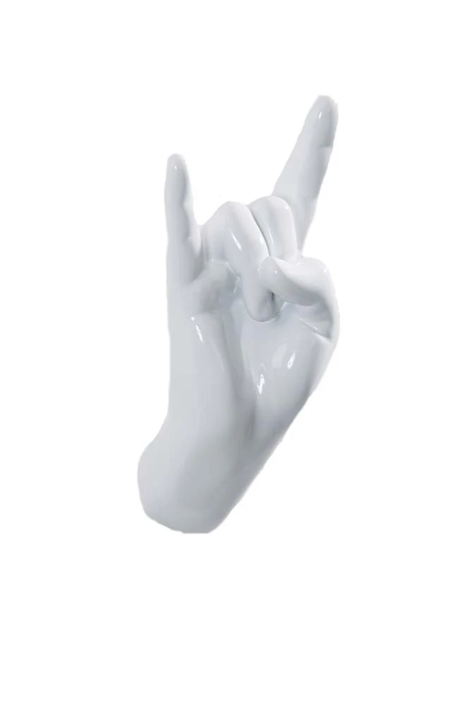 Rock On Hand Wall Art & Coat Hook - Image 4