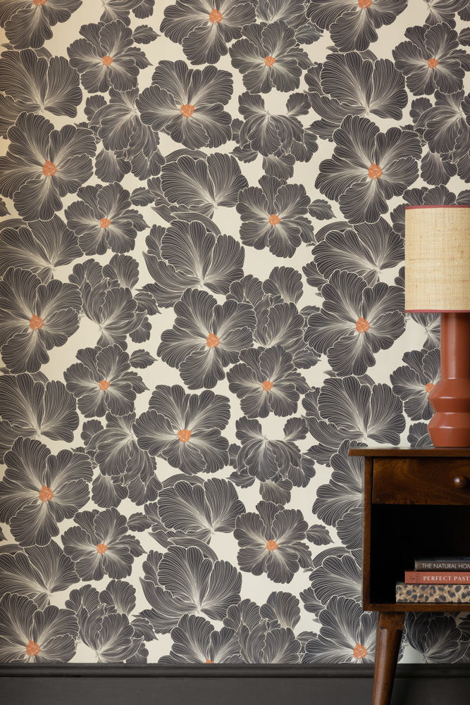 Rockett St George Bohemian Bloom Graphite Wallpaper - Image 15