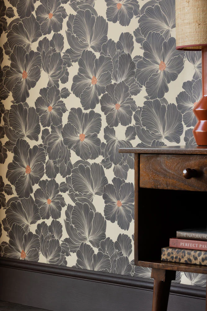 Rockett St George Bohemian Bloom Graphite Wallpaper - Image 17