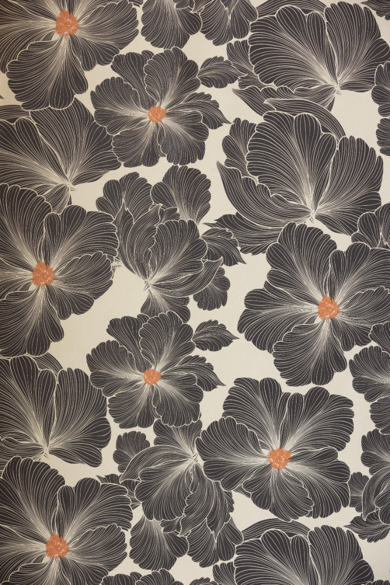 Rockett St George Bohemian Bloom Graphite Wallpaper - Image 2