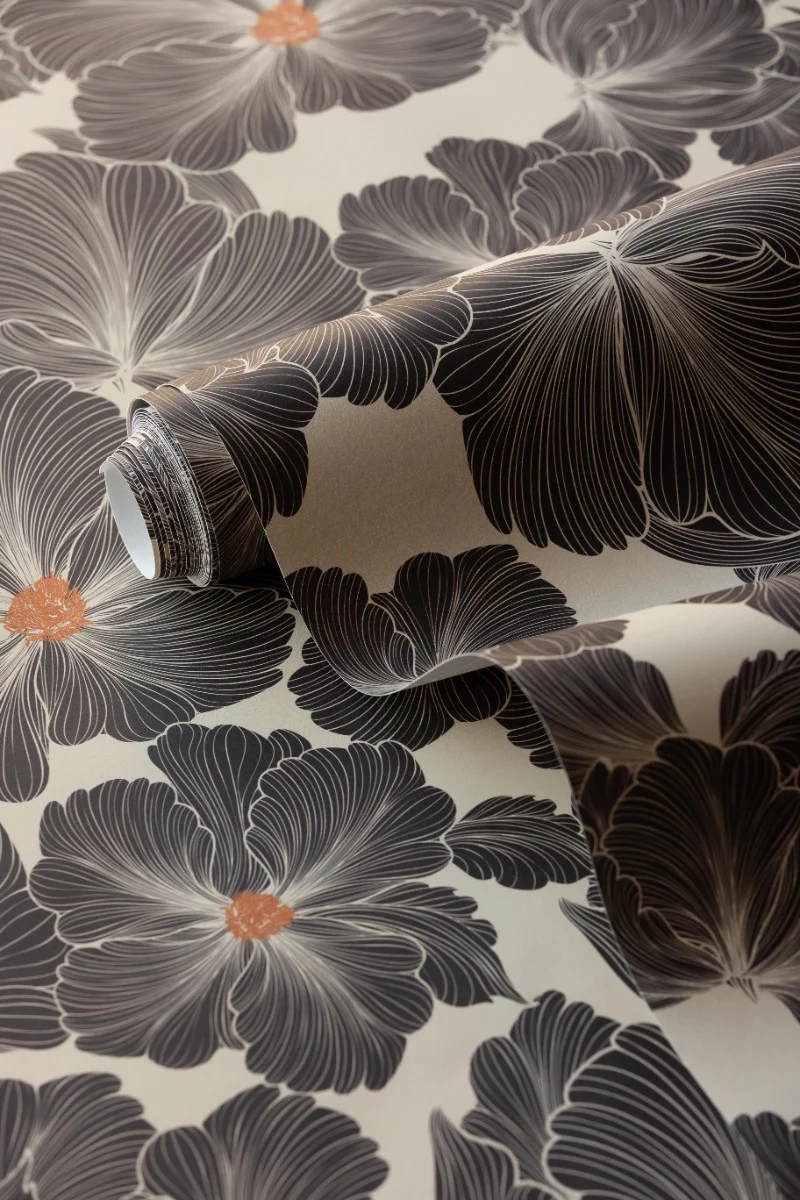 Rockett St George Bohemian Bloom Graphite Wallpaper - Image 9