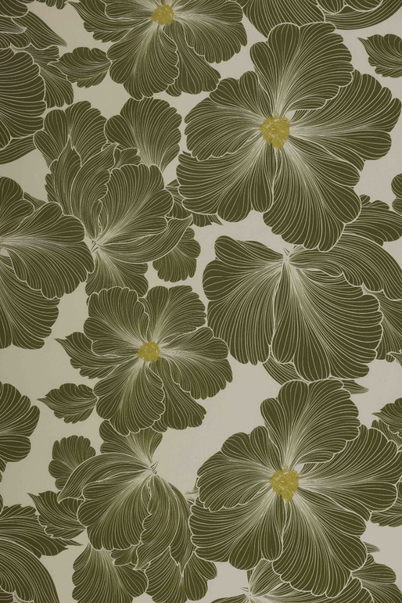 Rockett St George Bohemian Bloom Moss Green Wallpaper - Image 16