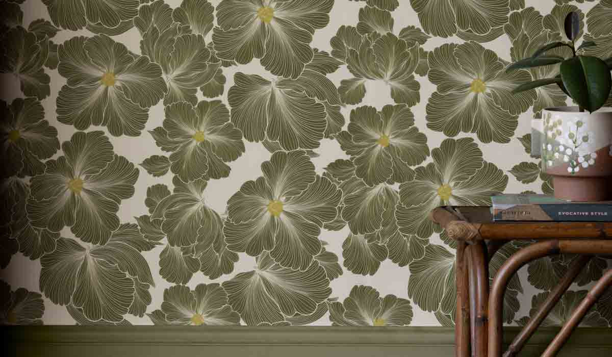 Rockett St George Bohemian Bloom Moss Green Wallpaper - Image 22