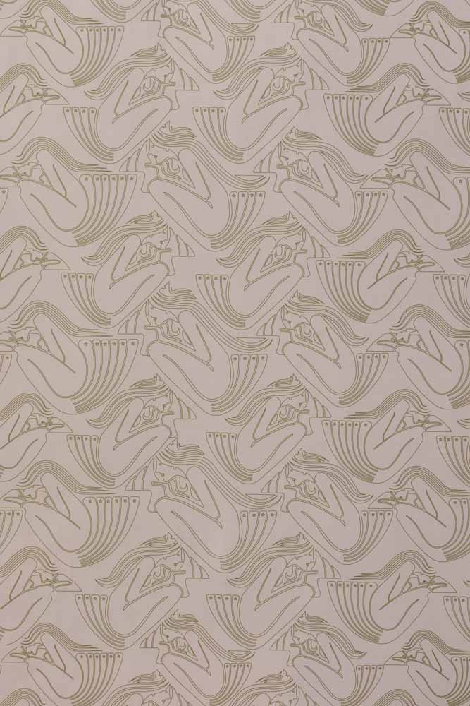 Rockett St George Deco Nymph Blush Pink Wallpaper