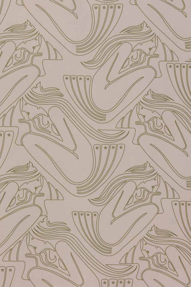 Rockett St George Deco Nymph Blush Pink Wallpaper - Image 5