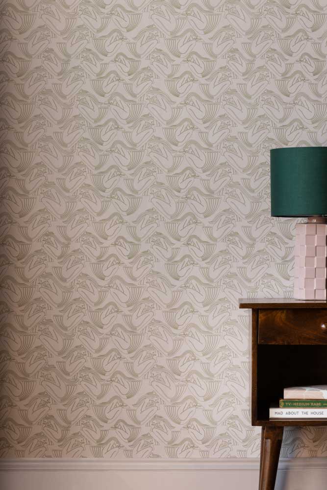 Rockett St George Deco Nymph Blush Pink Wallpaper - Image 8