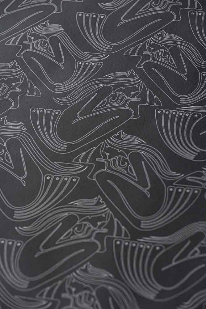 Rockett St George Deco Nymph Midnight Wallpaper - Image 16