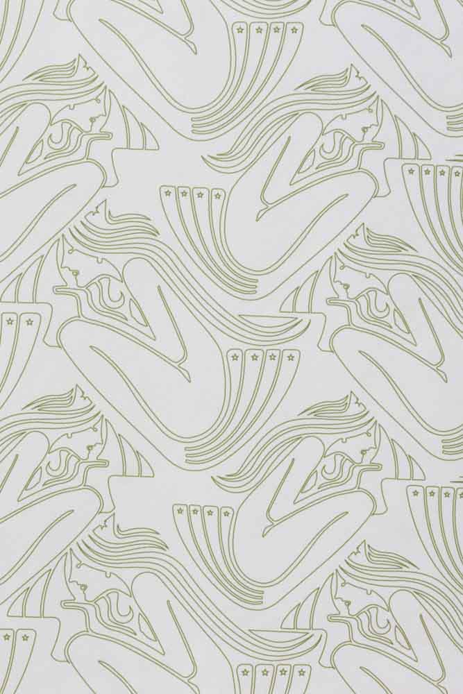 Rockett St George Deco Nymph Parchment Wallpaper - Image 14