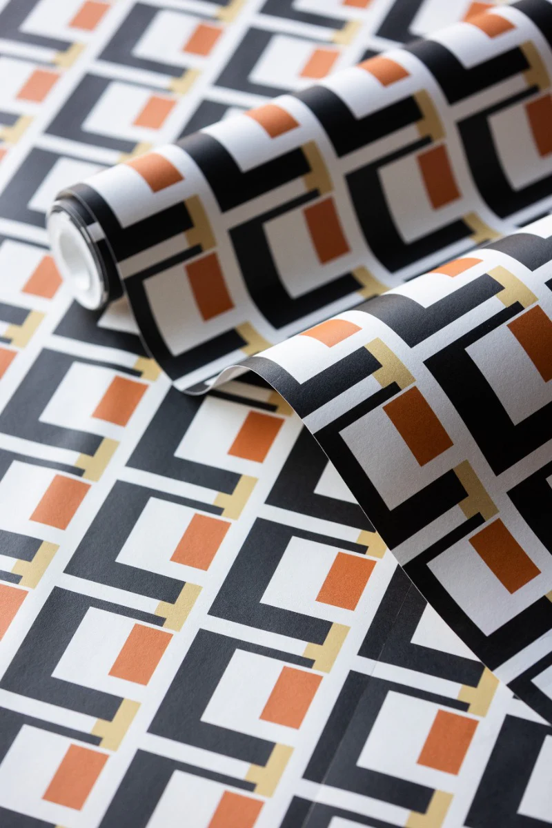 Rockett St George Electric Geometric Rust Wallpaper - Image 16