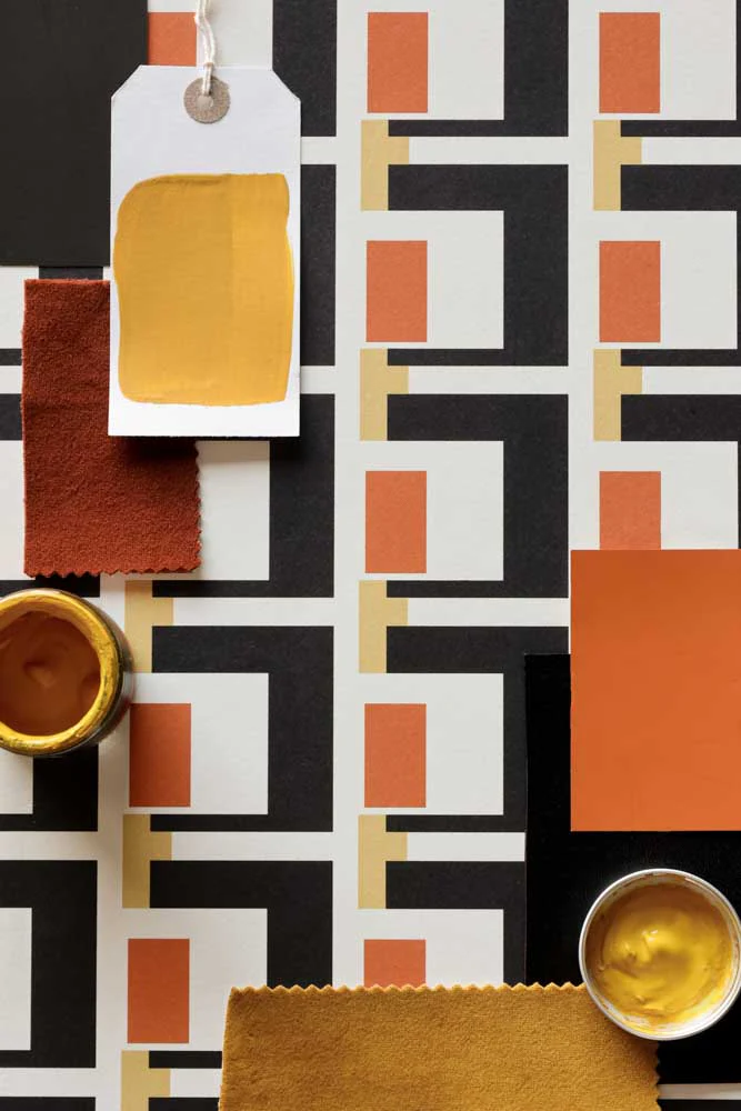 Rockett St George Electric Geometric Rust Wallpaper - Image 17