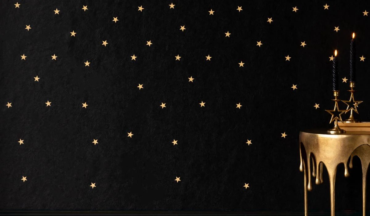 Rockett St George Falling Stars Black Mural - Image 3