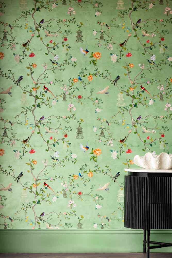 Rockett St George Modern Chinoiserie Green Tea Wallpaper - Image 20