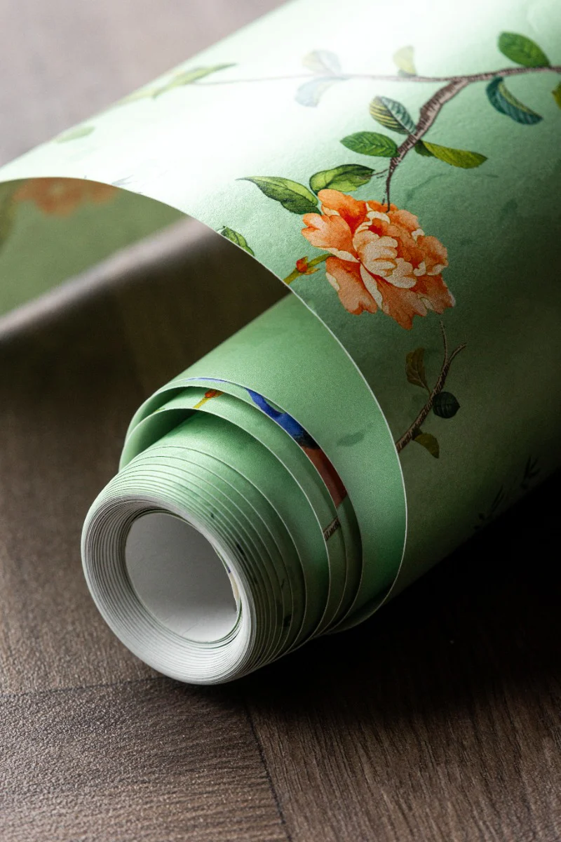 Rockett St George Modern Chinoiserie Green Tea Wallpaper - Image 4